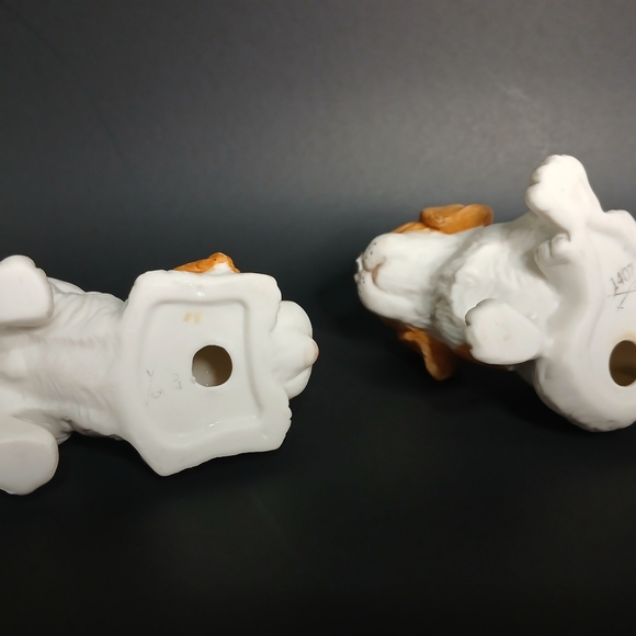 Vintage Homco playful Porcelain cocker spaniel puppies figurines set of two - Picture 5 of 5